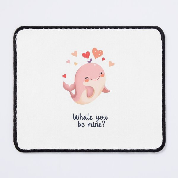 Item preview, Whale you be mine love anniversary girlfriend boyfriend birthday christmas designed and sold by CheeseBlueprint.