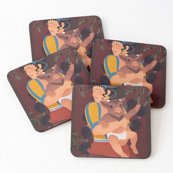 Item preview, Pasiphae and Asterion the minotaur designed and sold by flaroh.