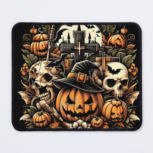 Item preview, Spooky Halloween Haunted Castle Graphics No.3 designed and sold by DreamagineArtDesign.