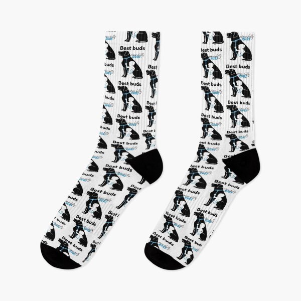 Item preview, Best Buds Since Belly Rubs – Black Dog & Child Silhouette Design designed and sold by Visimatic.