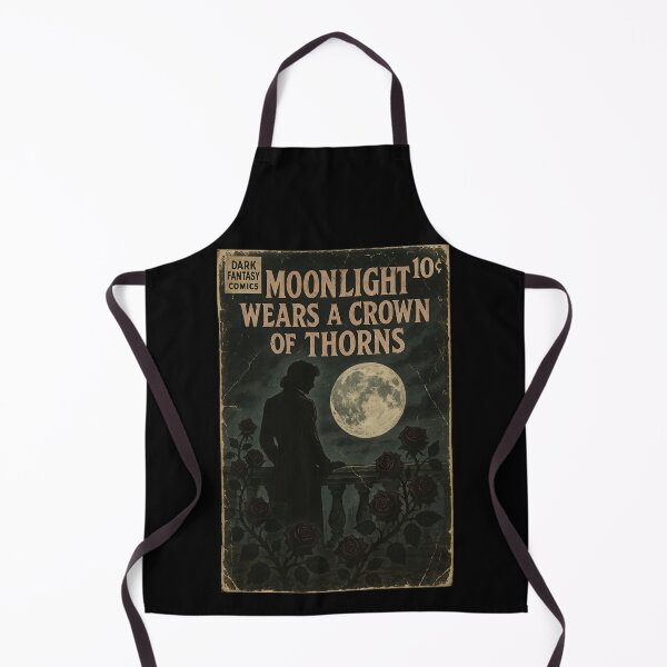 Item preview, Romantic Dark Fantasy Art: Moonlight wears a crown of thorns designed and sold by bapupa.