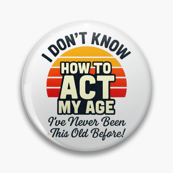 Item preview, Funny Retro Aging Quote For Birthday and Retirement Party designed and sold by BunBuntheDog-.
