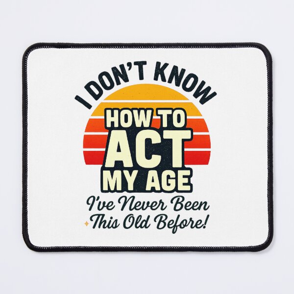 Item preview, Funny Retro Aging Quote For Birthday and Retirement Party designed and sold by BunBuntheDog-.