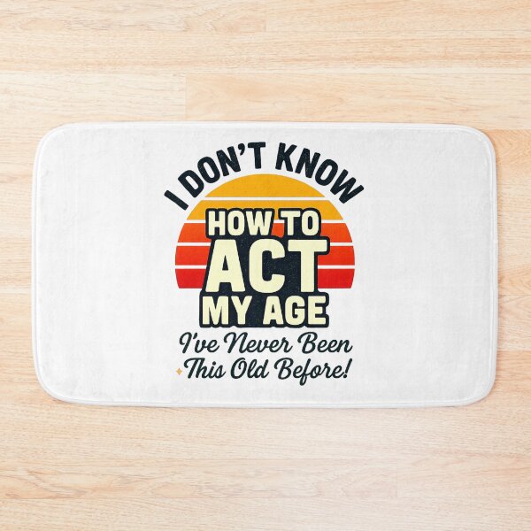 Item preview, Funny Retro Aging Quote For Birthday and Retirement Party designed and sold by BunBuntheDog-.