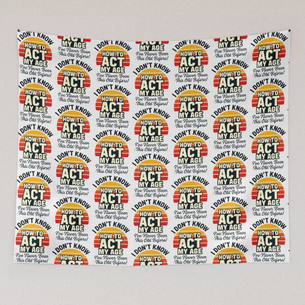 Item preview, Funny Retro Aging Quote For Birthday and Retirement Party designed and sold by BunBuntheDog-.