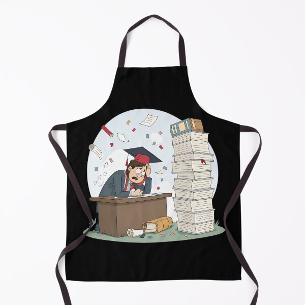 Item preview, Funny PhD Student Overwhelmed by Papers and References – Graduate Life Humor designed and sold by VividOrganica.