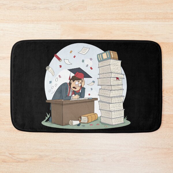Item preview, Funny PhD Student Overwhelmed by Papers and References – Graduate Life Humor designed and sold by VividOrganica.