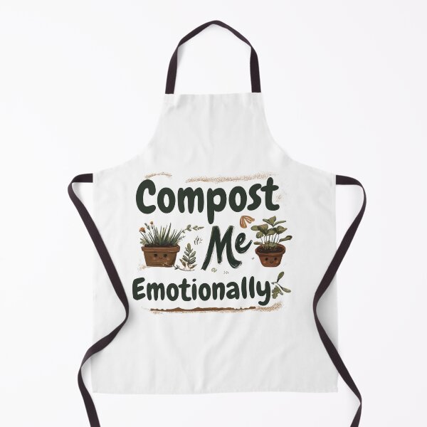 Item preview, Compost Me Emotionally – Funny Eco Quote Plant Design designed and sold by MomentumbyOla.
