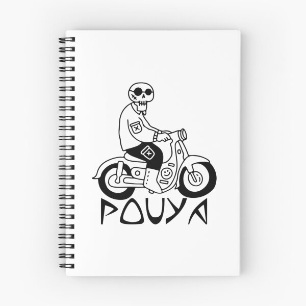 Item preview, Pouya  Punk Skeleton Riding Scooter designed and sold by HolaBosque.