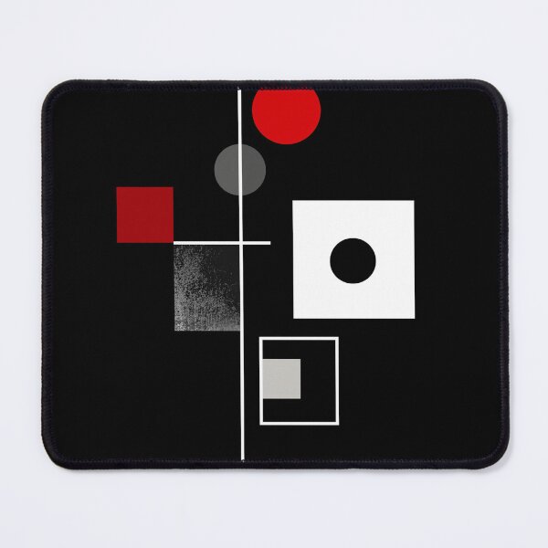 Item preview, Abstract Geometry – Minimalist Bauhaus Artwork in Red, Black & White designed and sold by Pop Art Rebel Prints.