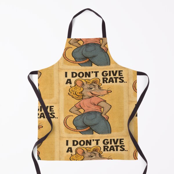 Item preview, “Don’t Give a Rat — Funny Cartoon Pun Design designed and sold by ReyDeLaCalle.