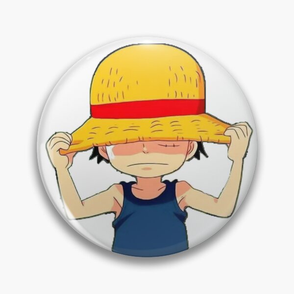 Item preview, Little Luffy covering his sad face with a straw hat designed and sold by GSAJD.