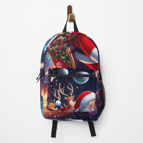 Item preview, Santa Claus & Reindeer on Space Trip designed and sold by kharatsuchita.