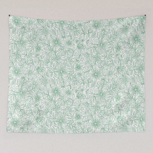 Item preview, Linda-Black-Green designed and sold by Fabricatemyart.