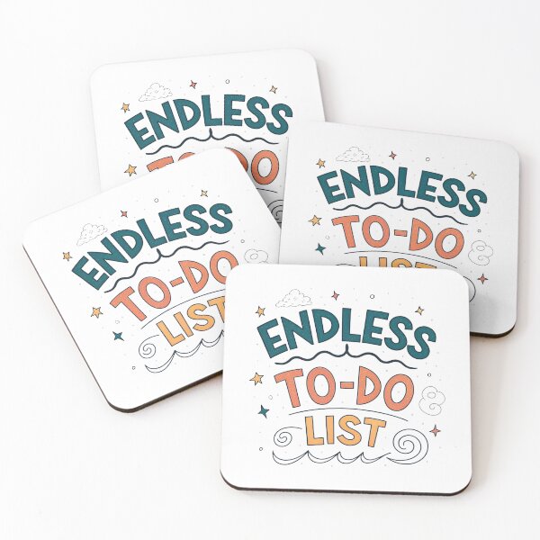 Item preview, Funny Typography Design – Never-Ending Workload Humor designed and sold by VividOrganica.