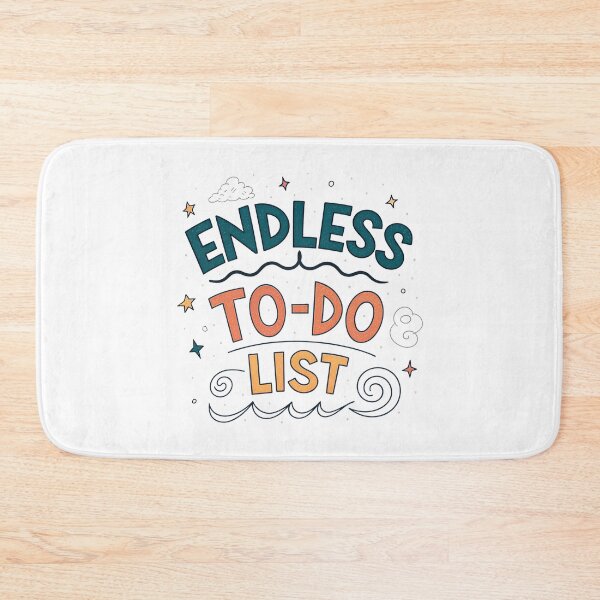 Item preview, Funny Typography Design – Never-Ending Workload Humor designed and sold by VividOrganica.