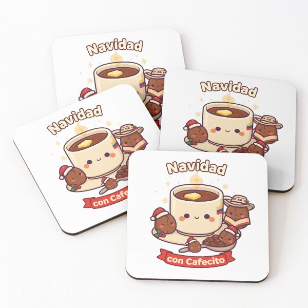 Item preview, Navidad con Cafecito – Cute Colombian Christmas Coffee Tee Design designed and sold by HOLY-D-TEE.