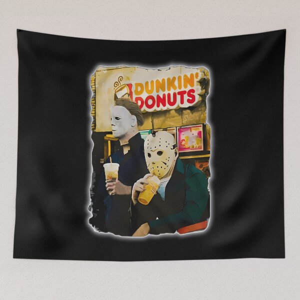 Item preview, Jason Michael Dunkin Donuts Halloween Movie Meme designed and sold by RODNEYCLARASHOP.
