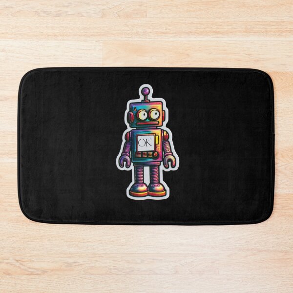 Item preview, Retro Robot OK – Colorful Vintage Tech Sticker Design designed and sold by MomentumbyOla.