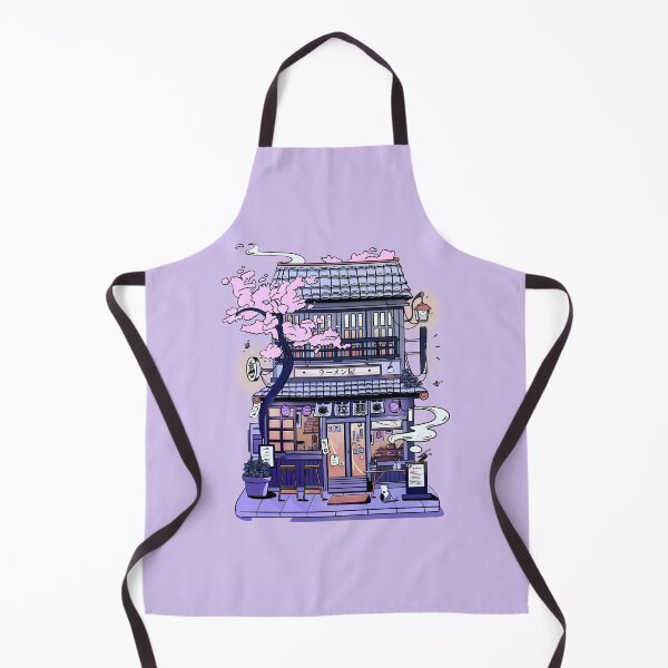 Item preview, Japanese Shopfront – Ramen and Cherry Blossoms designed and sold by Neko no Yume Studio.