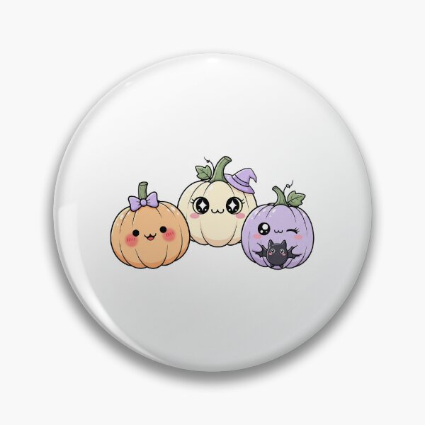 Item preview, Cute Kawaii Halloween Pumpkin Friends designed and sold by istoriadesign.
