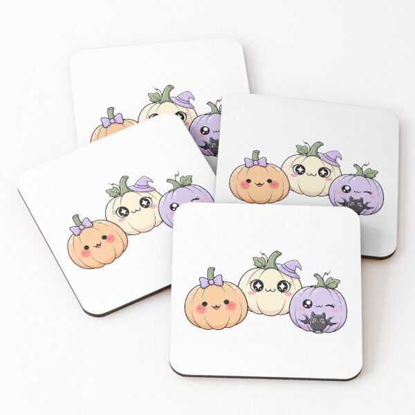 Item preview, Cute Kawaii Halloween Pumpkin Friends designed and sold by istoriadesign.