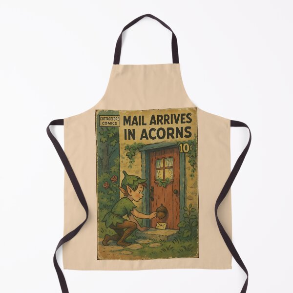Item preview, Whimsical Cottagecore Art: Mail arrives in acorns designed and sold by bapupa.