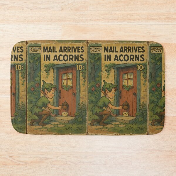 Item preview, Whimsical Cottagecore Art: Mail arrives in acorns designed and sold by bapupa.