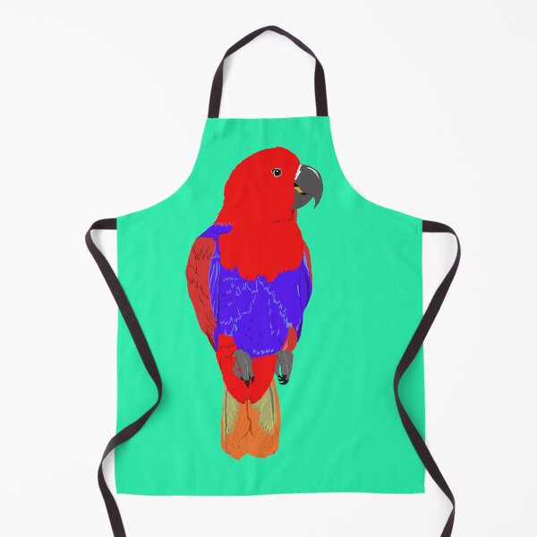 Item preview, Cute Eclectus Parrot Red Female Version designed and sold by TiffinByLK.