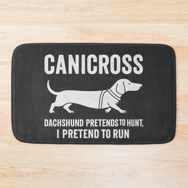 Item preview, Canicross Dachshund Funny Dog Sport Design designed and sold by Meandmyshop.