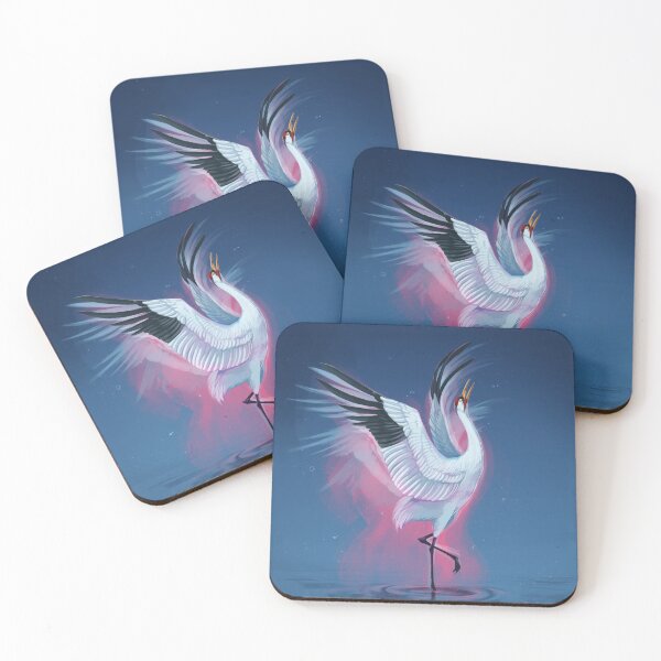 Item preview, Dancing Crane in Moonlight designed and sold by Luccain.Art.