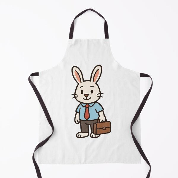 Item preview, Business Rabbit with Shirt Tie and Briefcase – Cartoon Character designed and sold by Confuzz1ed.