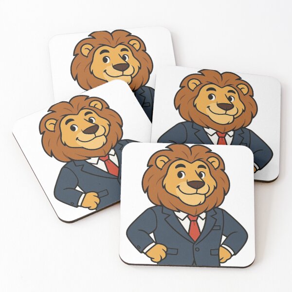 Item preview, Regal Lion in Suit and Tie – Funny Cartoon Style designed and sold by Confuzz1ed.