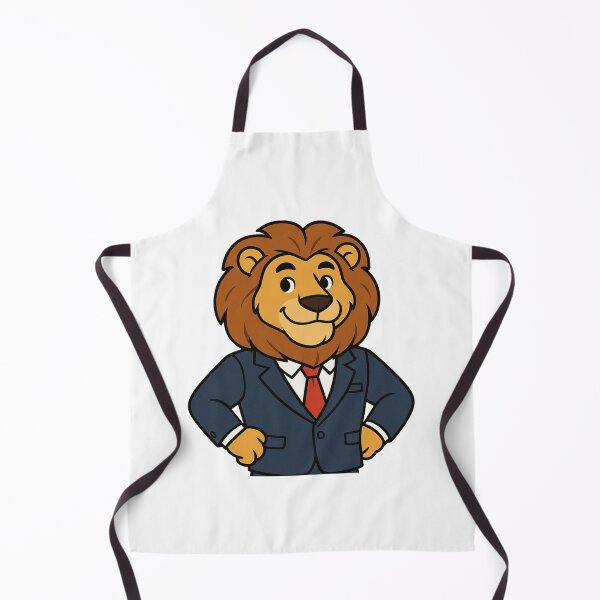 Item preview, Regal Lion in Suit and Tie – Funny Cartoon Style designed and sold by Confuzz1ed.