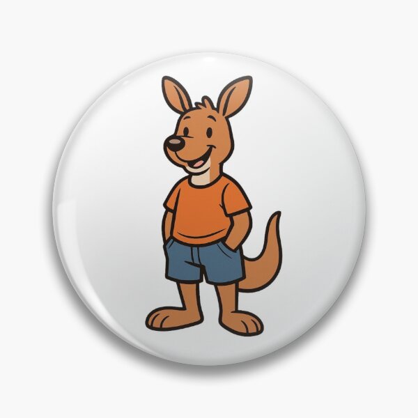 Item preview, Cool Kangaroo in Shorts and T-Shirt – Funny Cartoon Style designed and sold by Confuzz1ed.