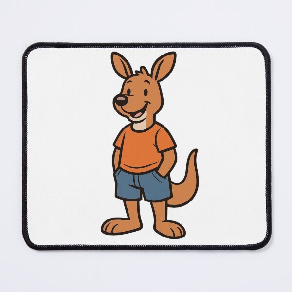 Item preview, Cool Kangaroo in Shorts and T-Shirt – Funny Cartoon Style designed and sold by Confuzz1ed.