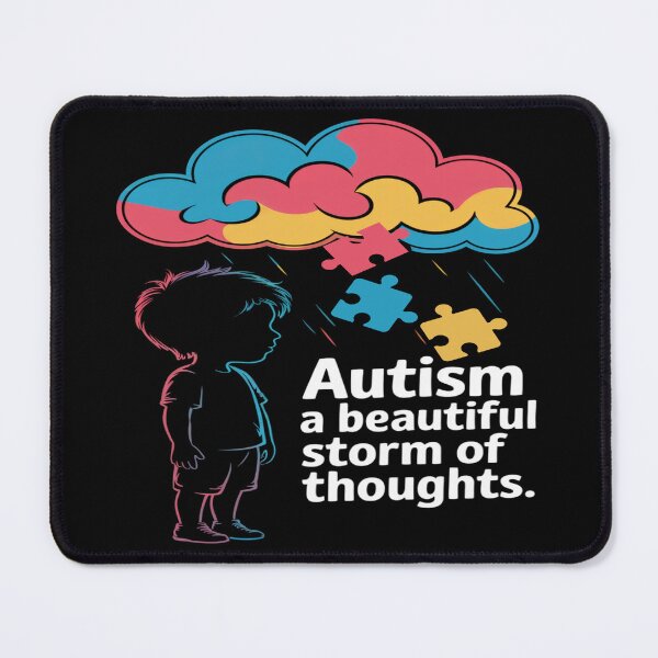 Item preview, Autism Awareness – A Beautiful Storm of Thoughts designed and sold by Visimatic.