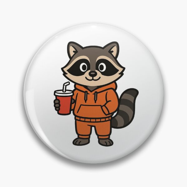 Item preview, Cheeky Raccoon in Hoodie and Sweatpants – Funny Cartoon Style designed and sold by Confuzz1ed.