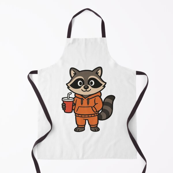 Item preview, Cheeky Raccoon in Hoodie and Sweatpants – Funny Cartoon Style designed and sold by Confuzz1ed.