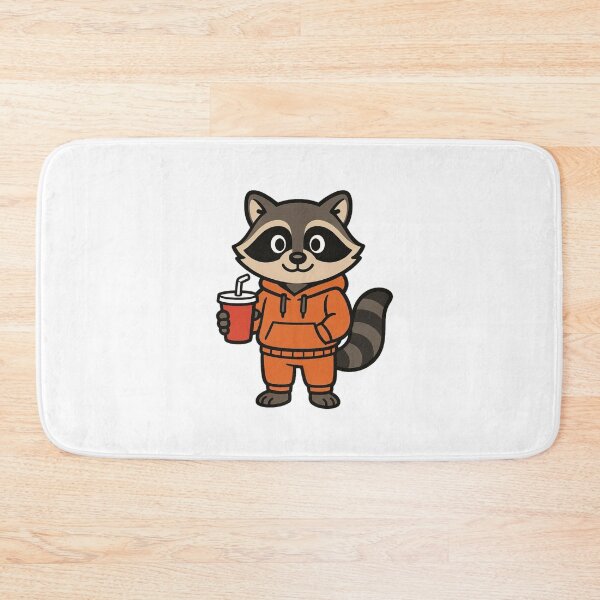 Item preview, Cheeky Raccoon in Hoodie and Sweatpants – Funny Cartoon Style designed and sold by Confuzz1ed.
