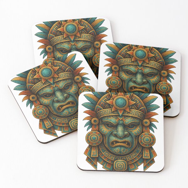 Item preview, Mystical Aztec Mask designed and sold by creatix-boutik.