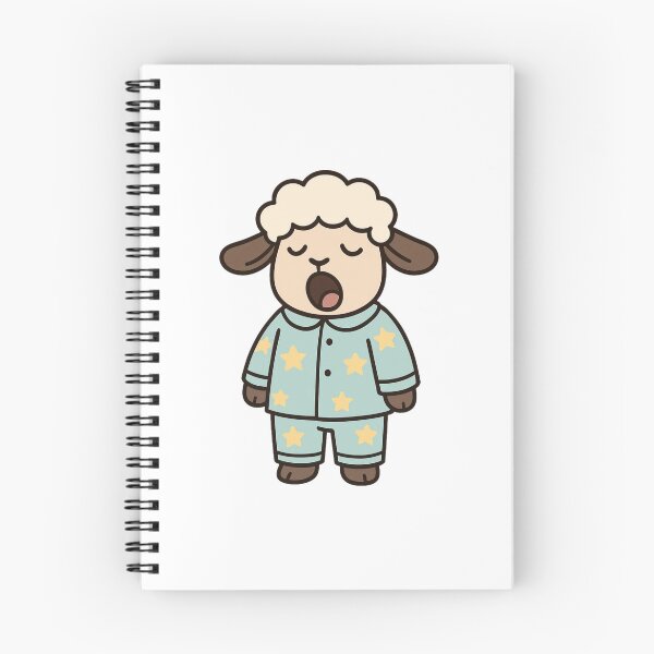 Item preview, Sleepy Sheep in Starry Pajamas – Cute Cartoon Style designed and sold by Confuzz1ed.