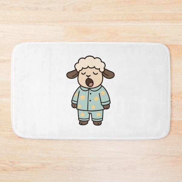 Item preview, Sleepy Sheep in Starry Pajamas – Cute Cartoon Style designed and sold by Confuzz1ed.