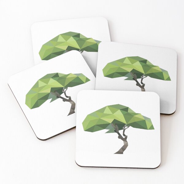 Item preview, Low Poly Bonsai Tree Abstract Geometric Nature Design designed and sold by jayson salvador.