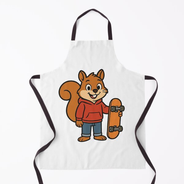 Item preview, Cool Squirrel in Hoodie and Jeans with Skateboard – Funny Cartoon Style designed and sold by Confuzz1ed.