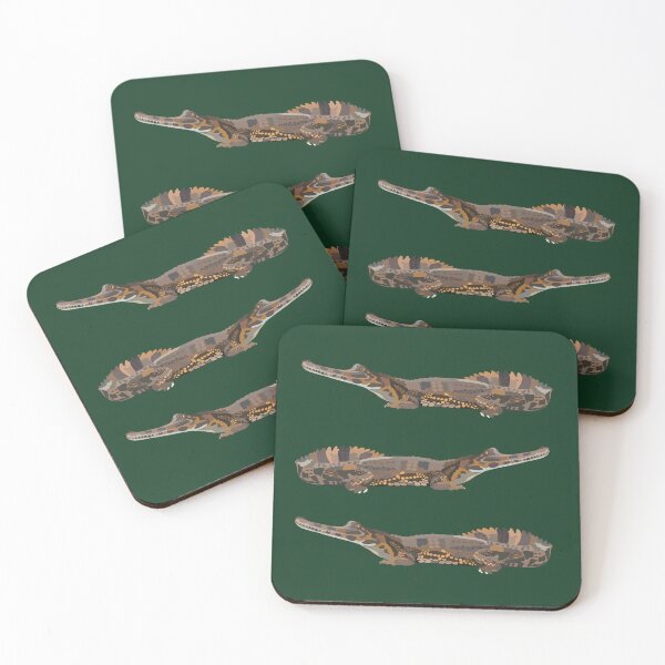Item preview, F is for False Gharial,False Gharial Artwork & Designs | Rare Reptile Collection designed and sold by PrettylittlepastelUk.