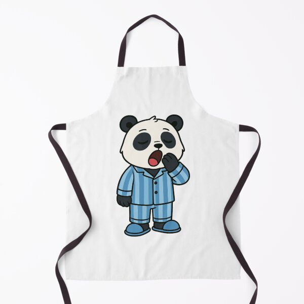Item preview, Sleepy Panda in Striped Pajamas – Adorable Bedtime Cartoon designed and sold by Confuzz1ed.