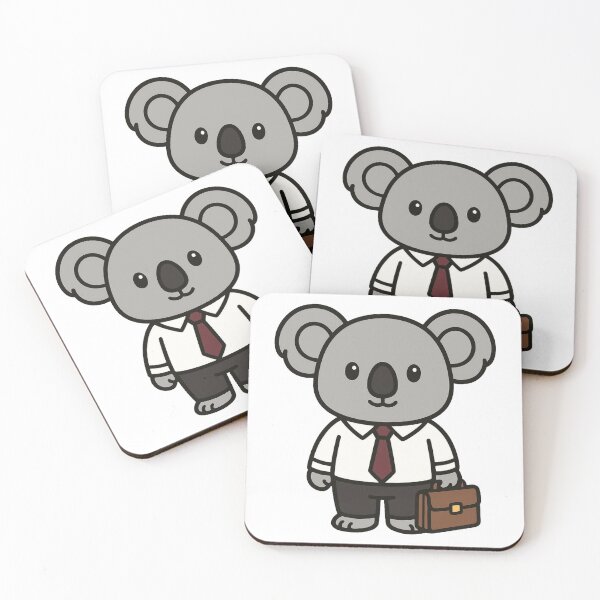 Item preview, Office Koala in Shirt and Tie with Briefcase – Funny Work Cartoon designed and sold by Confuzz1ed.