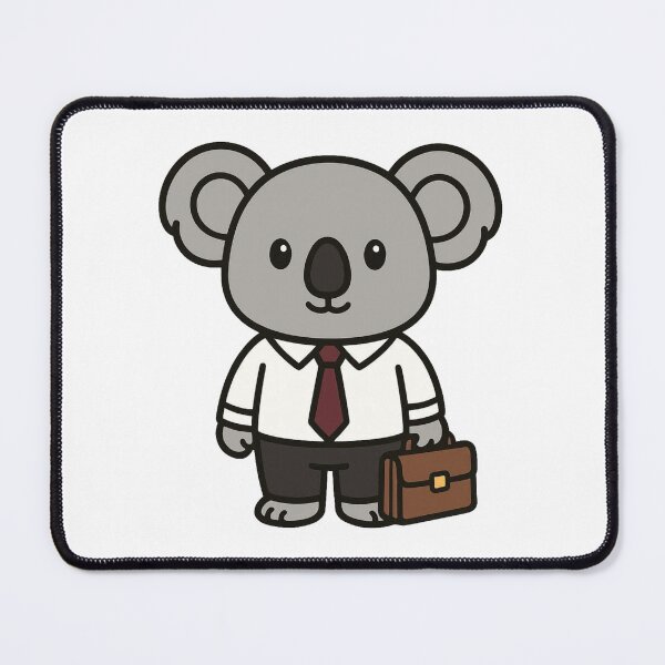 Item preview, Office Koala in Shirt and Tie with Briefcase – Funny Work Cartoon designed and sold by Confuzz1ed.