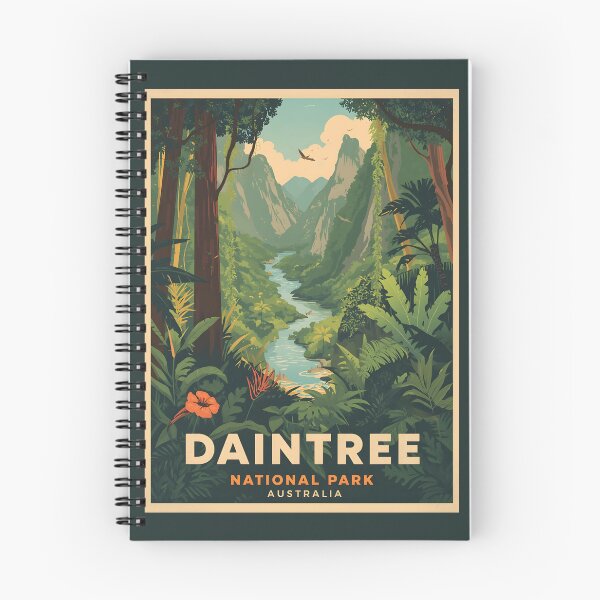 Item preview, A Vintage Illustration of Daintree National Park - Queesnland - Australia designed and sold by GoodOldVintage.